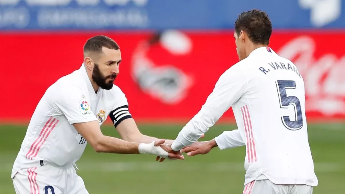 Raphael Varane sends Karim Benzema ten-word message following  Ballon d’Or win